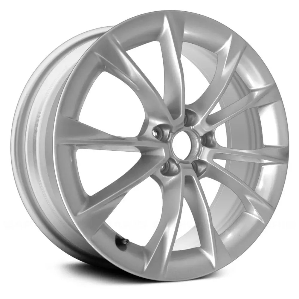 Lkq Corp 5 V-Spoke Bright Silver 18X8.5 Alloy Wheel For Audi S5 (2013–2014) | Oem Factory Rim 1