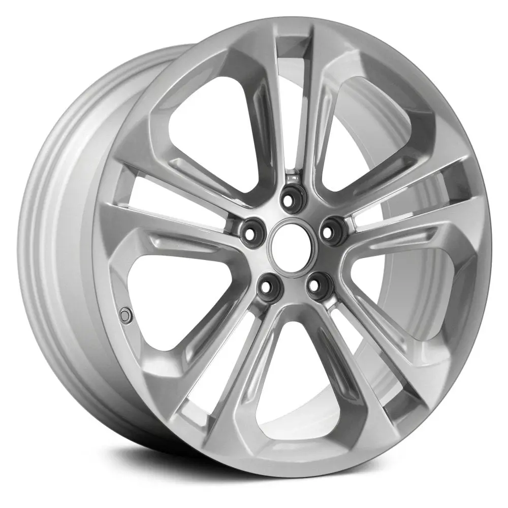 Lkq Corp 5 V-Spoke Medium Silver 19X8.5 Alloy Wheel For Audi Q3 (2015–2017) | Oem Factory Rim 1