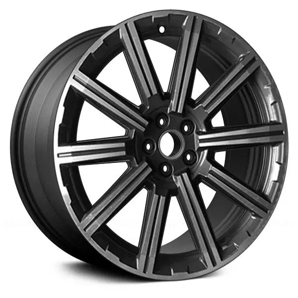 20x9 Charcoal Metallic Machined Alloy Wheel for Audi Q7 (2015–2017) – Remanufactured OEM-Style Rim with 5x112 Bolt Pattern