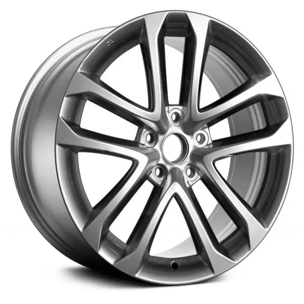 18X7.5 Hyper Silver Alloy Remanufactured Wheel For Nissan Altima 2009–2013 | Oem Factory Replacement Rim | Fits 5X114.3 Bolt Pattern 1