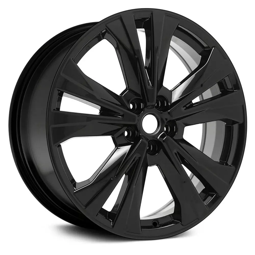 20" X 7.5" Alloy Remanufactured Wheel With 5 X 114.3 Bolt Pattern | Oem Factory Replacement Rim | Nissan Pathfinder 2017-2019 - Black | Black 1