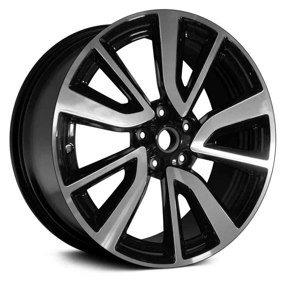 19" X 7" Alloy Replica Wheel With 5 X 114.3 Bolt Pattern | Oem Factory Replacement Rim | Nissan Qashqai 2017-2018 - Machined And Black | Machined And Black 1