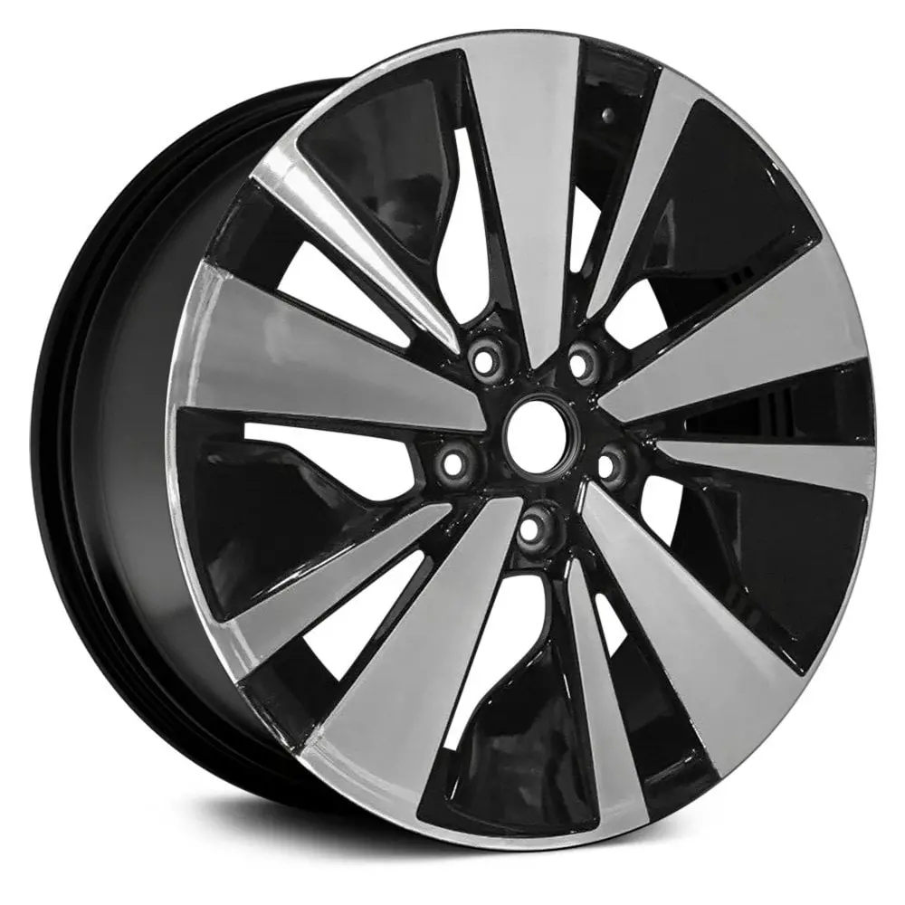 17" X 7.5" Alloy Remanufactured Wheel With 5 X 114.3 Bolt Pattern - Machined And Black | Oem Factory Replacement Rim |  | Machined And Black 1