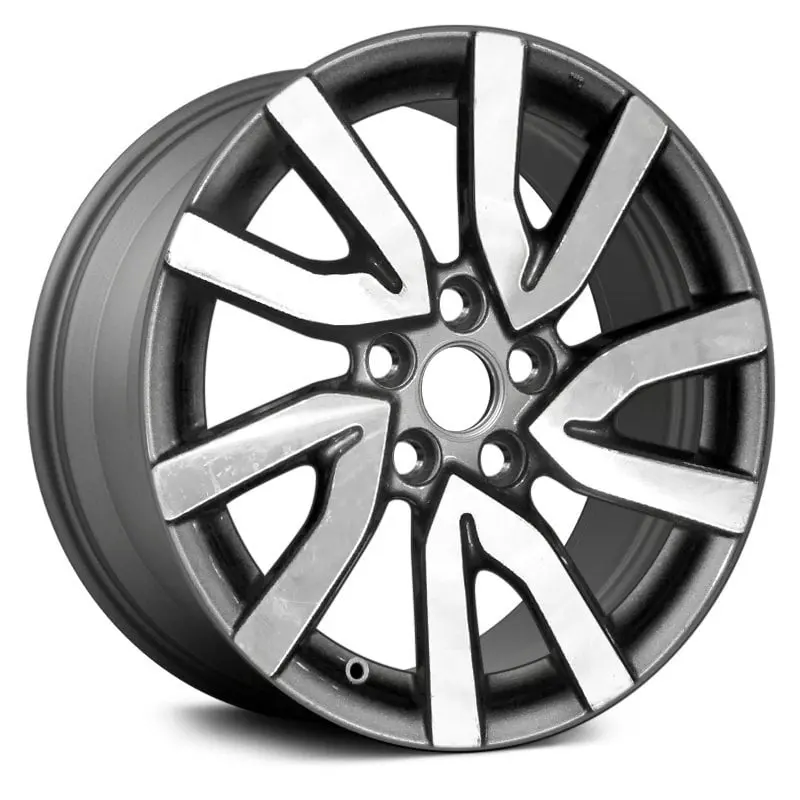 18 X 8 Alloy Remanufactured Wheel With 5 X 120 Bolt Pattern | Oem Factory Replacement Rim | Honda Pilot 2019-2020 - Machined And Medium Charcoal Metallic | Machined And Medium Charcoal Metallic 1