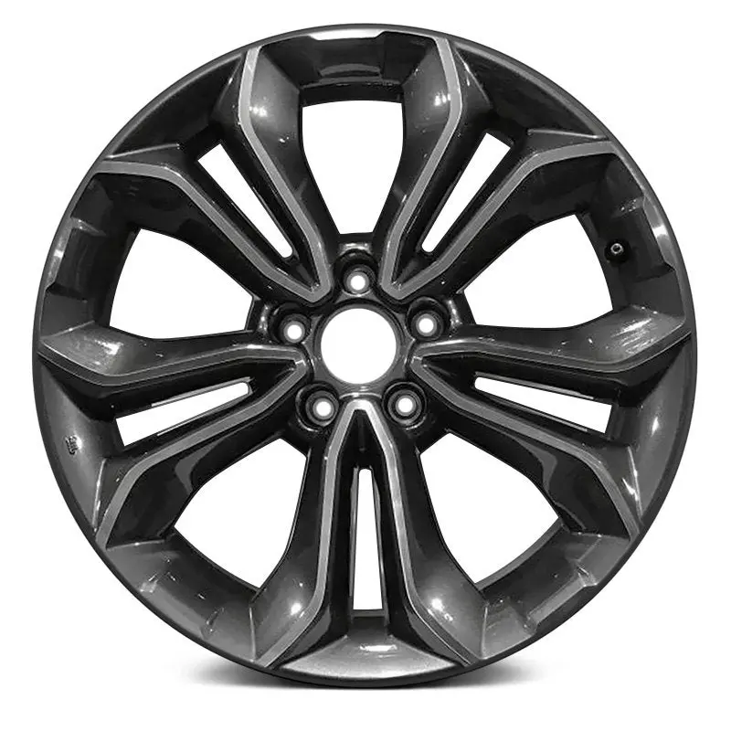 18 X 7.5 Alloy Remanufactured Wheel With 5 X 114.3 Bolt Pattern | Oem Factory Replacement Rim | Honda Cr-V 2020-2021 - Machined And Dark Charcoal | Machined And Dark Charcoal 2