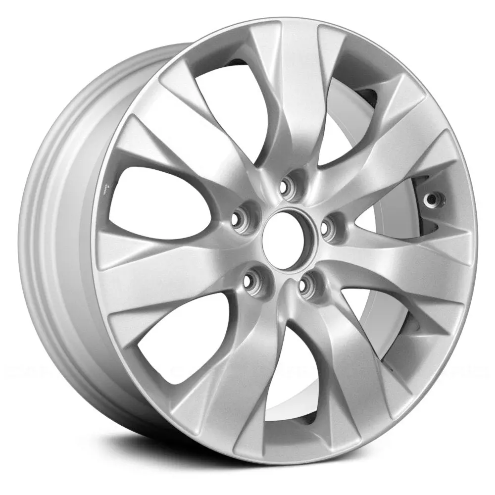 17 X 7.5 Alloy Remanufactured Wheel With 5 X 114.3 Bolt Pattern | Oem Factory Replacement Rim | Honda Accord 2008-2011 - Silver | Silver 1