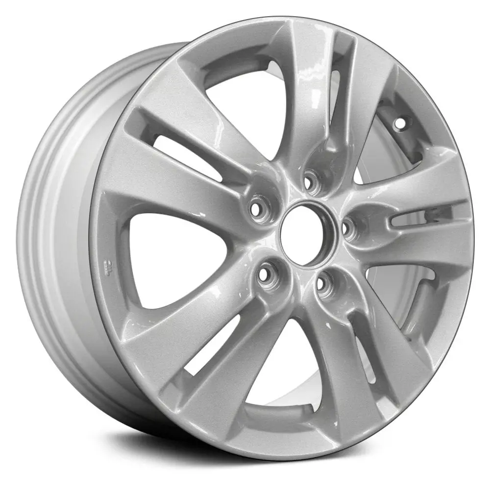 16 X 6.5 Alloy Remanufactured Wheel With 5 X 114.3 Bolt Pattern | Oem Factory Replacement Rim | Honda Accord 2008-2012 - Silver | Silver 1