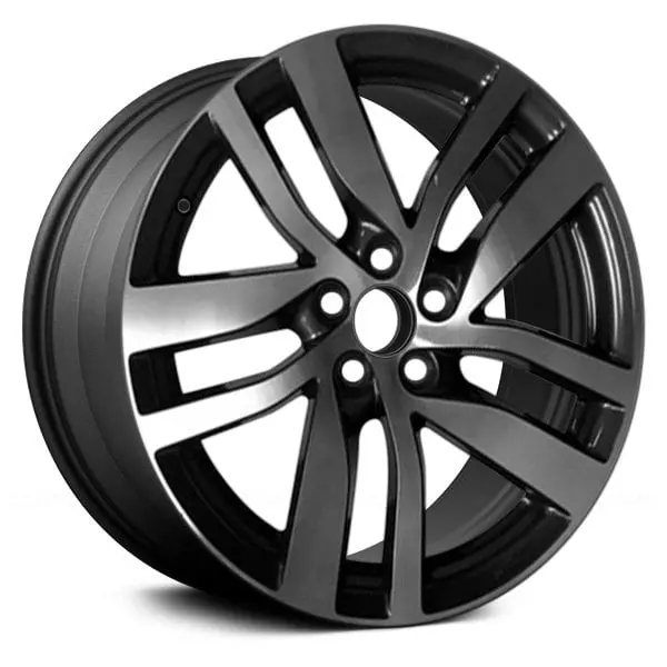 20 X 8 Alloy Remanufactured Wheel With 5 X 120 Bolt Pattern | Oem Factory Replacement Rim | Honda Pilot 2016 - Machined And Dark Charcoal Metallic | Machined And Dark Charcoal Metallic 1