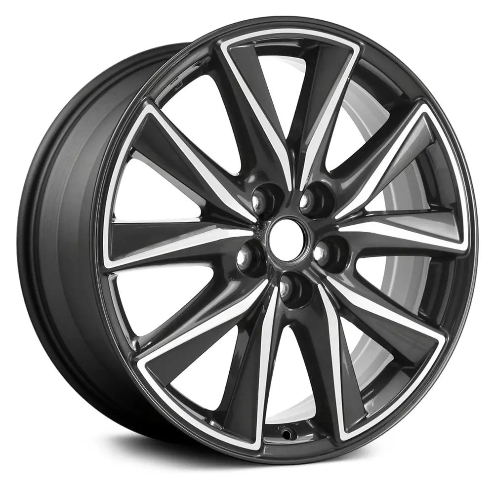 19X7 Machined Dark Charcoal Alloy Wheel For Mazda Cx-5 2017–2018 | Oem Factory Rim | Fits 5X114.3 Bolt Pattern 1
