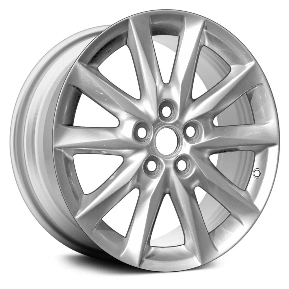18X7 Silver Alloy Remanufactured Wheel For Mazda 3 2017–2018 | Oem Replacement Rim | Fits 5X114.3 Bolt Pattern 1