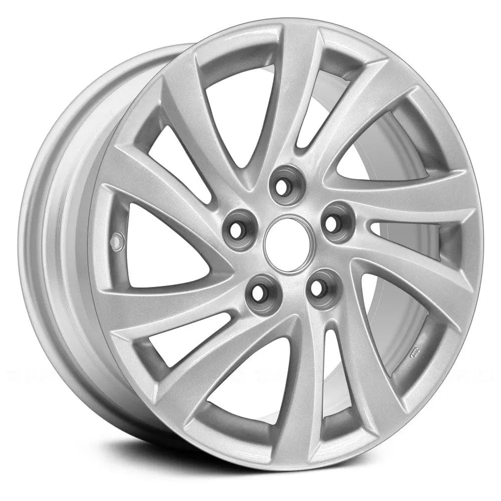 16X6.5 Silver Alloy Remanufactured Wheel For Mazda 3 2012–2014 | Oem Replacement Rim | Fits 5X114.3 Bolt Pattern 1