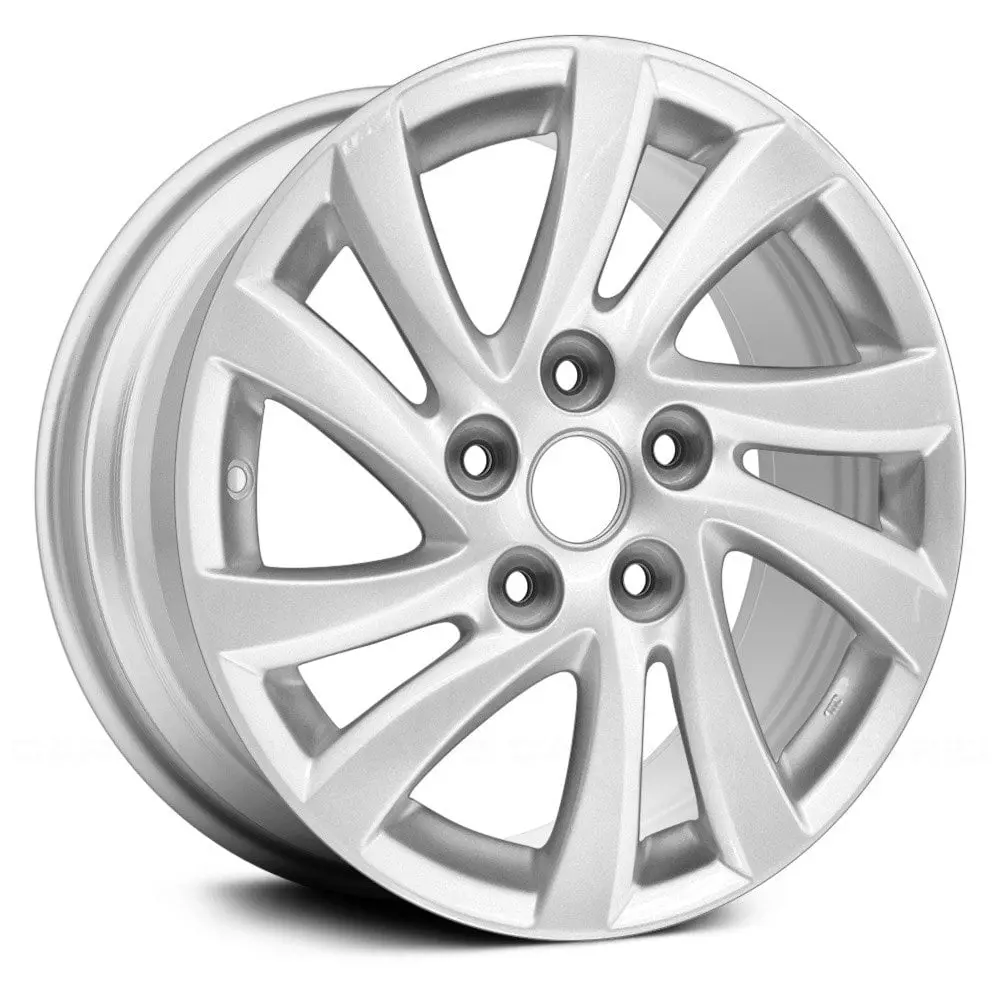 16X6.5 Sparkle Silver Full Face Alloy Wheel For Mazda 5 2012–2014 | Oem Remanufactured | Fits 5X114.3 Bolt Pattern 1