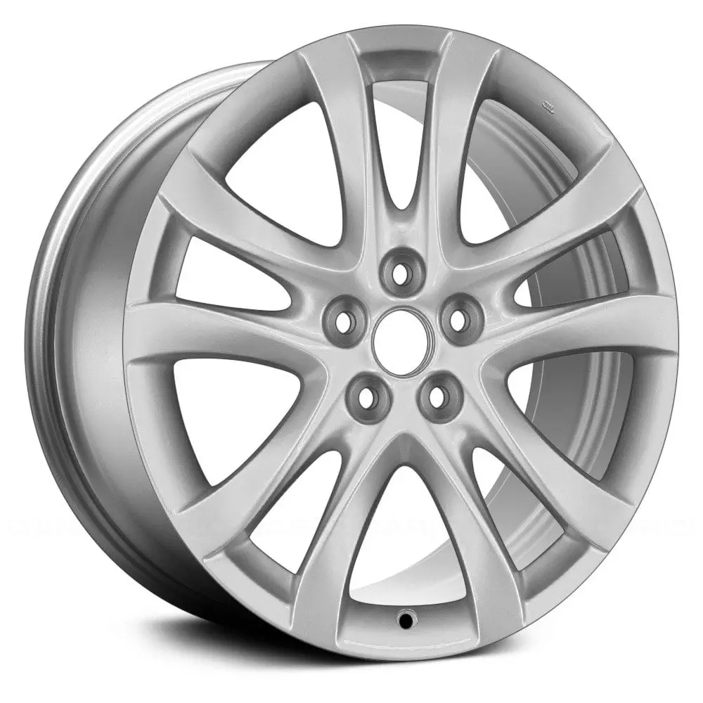 19X7.5 Smoked Hyper Silver Alloy Wheel For Mazda 6 2014–2016 | Oem Remanufactured Rim | Fits 5X114.3 Bolt Pattern 1