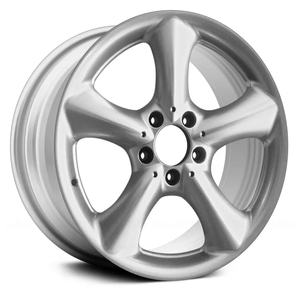 17X7.5 Sparkle Silver Alloy Remanufactured Wheel For Mercedes C-Class 2005–2006 | Oem Replacement Rim | Fits 5X112 Bolt Pattern 1