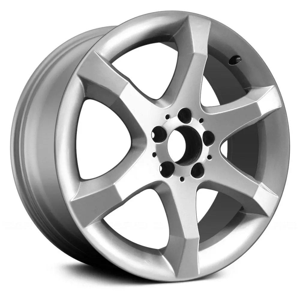 17X7.5 Silver Alloy Remanufactured Wheel For Mercedes C-Class 2007 | Oem Replacement Rim | Fits 5X112 Bolt Pattern 1