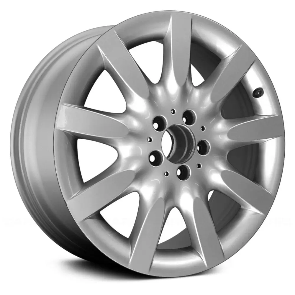 18X8.5 Silver Alloy Remanufactured Wheel For Mercedes S-Class 2007–2008 | Oem Factory Rim | Fits 5X112 Bolt Pattern 1
