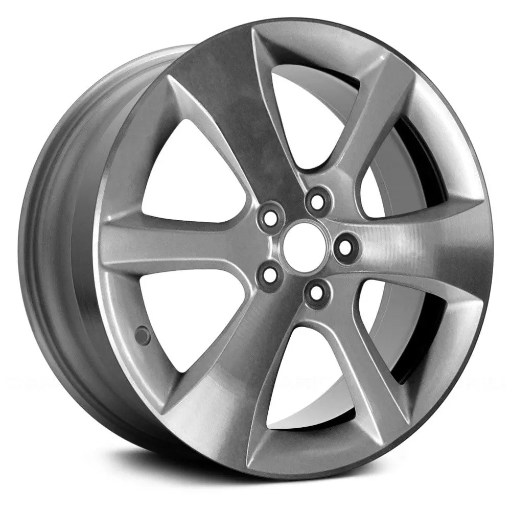17" X 7" Alloy Remanufactured Wheel With 5 X 100 Bolt Pattern | Oem Factory Replacement Rim | Subaru Outback 2013-2014 - Machined And Sparkle Silver Metallic | Machined And Sparkle Silver Metallic 1