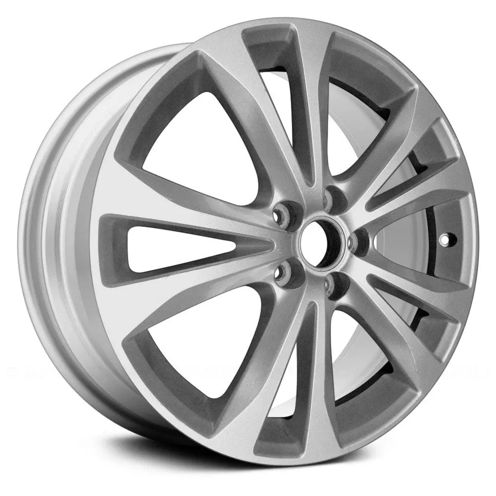 17" X 7.5" Alloy Remanufactured Wheel With 5X100mm Bolt Pattern | Oem Factory Replacement Rim | Subaru Legacy 2013–2014 - Silver | Silver 1