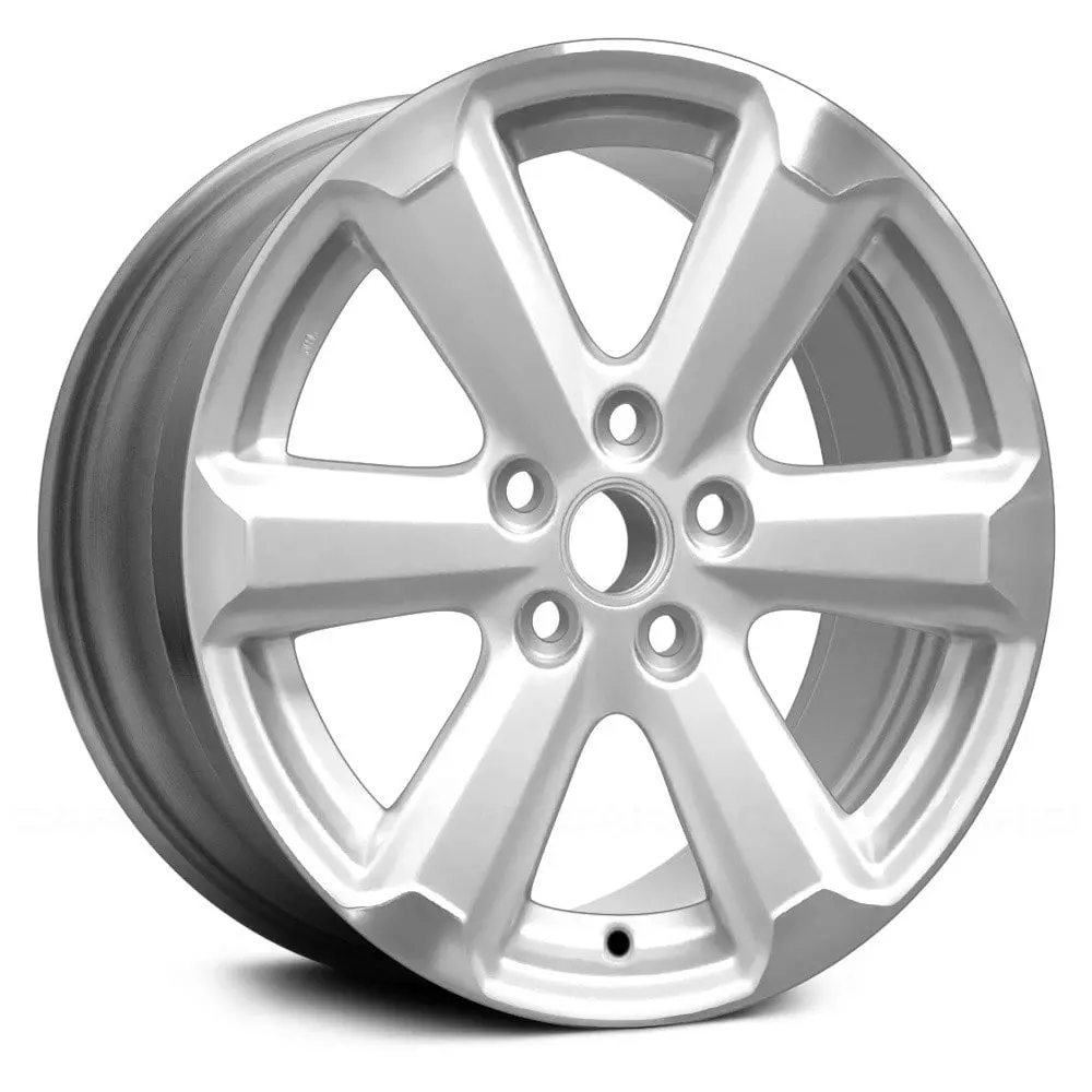 17 X 7.5 Alloy Remanufactured Wheel With 5 X 114.3 Bolt Pattern | Oem Factory Replacement Rim | Toyota Highlander 2008–2010 - Machined And Silver | Machined And Silver 1