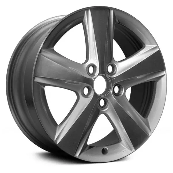 17 X 7 Alloy Remanufactured Wheel With 5 X 114.3 Bolt Pattern | Oem Factory Replacement Rim | Toyota Camry 2010-2011 - Machined And Sparkle Silver | Machined And Sparkle Silver 1