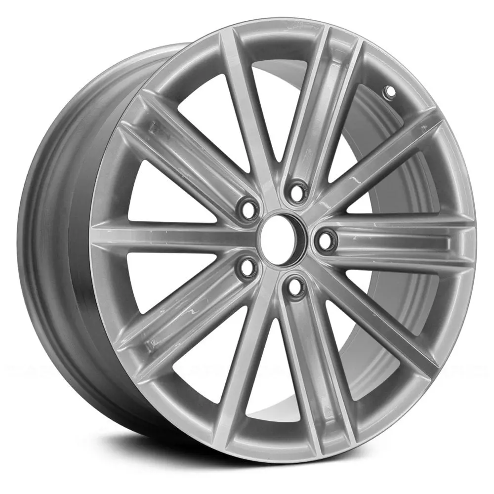 18 X 7 Alloy Remanufactured Wheel With 5 X 112 Bolt Pattern | Oem Factory Replacement Rim | Ford F-250 2010–2016 - Machined With Bright Silvr | Machined With Bright Silvr 1