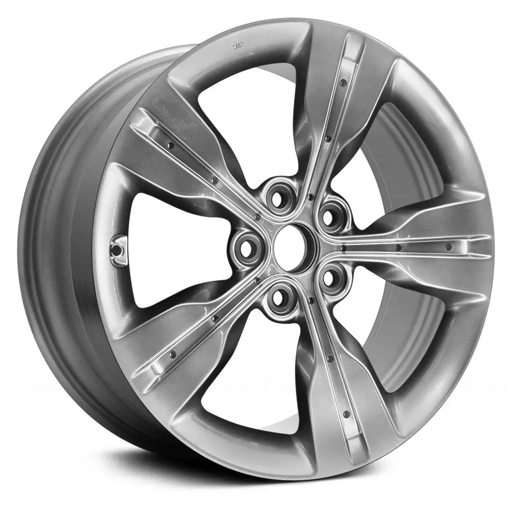 18 X 7.5 Alloy Remanufactured Wheel With 5 X 114.3 Bolt Pattern | Oem Factory Replacement Rim | Hyundai Veloster 2012–2015 - Hyper Silver | Hyper Silver 1