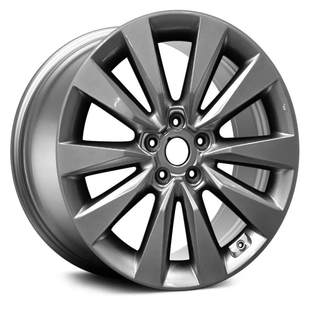 19 X 8 Alloy Remanufactured Wheel With 5 X 114.3 Bolt Pattern | Oem Factory Replacement Rim | Hyundai Azera 2012-2017 - Medium Hyper Silver | Medium Hyper Silver 1