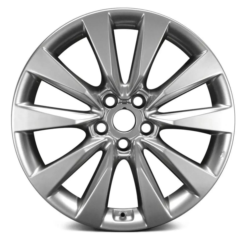 19 X 8 Alloy Remanufactured Wheel With 5 X 114.3 Bolt Pattern | Oem Factory Replacement Rim | Hyundai Azera 2012-2017 - Medium Hyper Silver | Medium Hyper Silver 2
