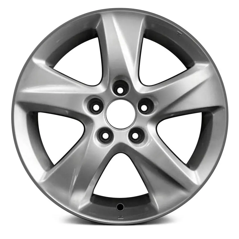 17X7.5 Machined Medium Silver Metallic Remanufactured Alloy Wheel For Acura Tsx 2011–2013 | Oem Factory Replacement Rim | Fits 5X114.3 Bolt Pattern 2