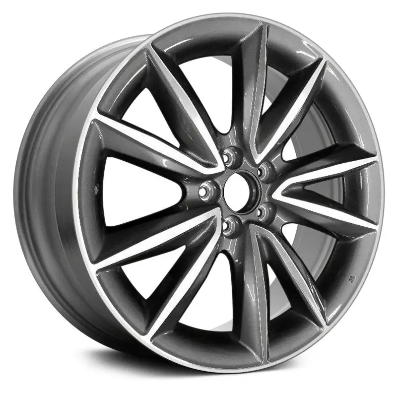 19X8 Machined Dark Silver Remanufactured Alloy Wheel For Acura Rdx 2019 | Oem Replacement Rim | Fits 5X114.3 Bolt Pattern 1