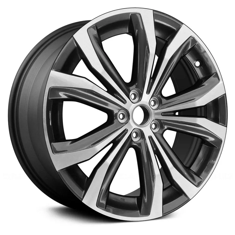 20X8 Machined Dark Charcoal Alloy Remanufactured Wheel For Lexus Rx 2016–2017 | Oem Replacement Rim | Fits 5X114.3 Bolt Pattern 1