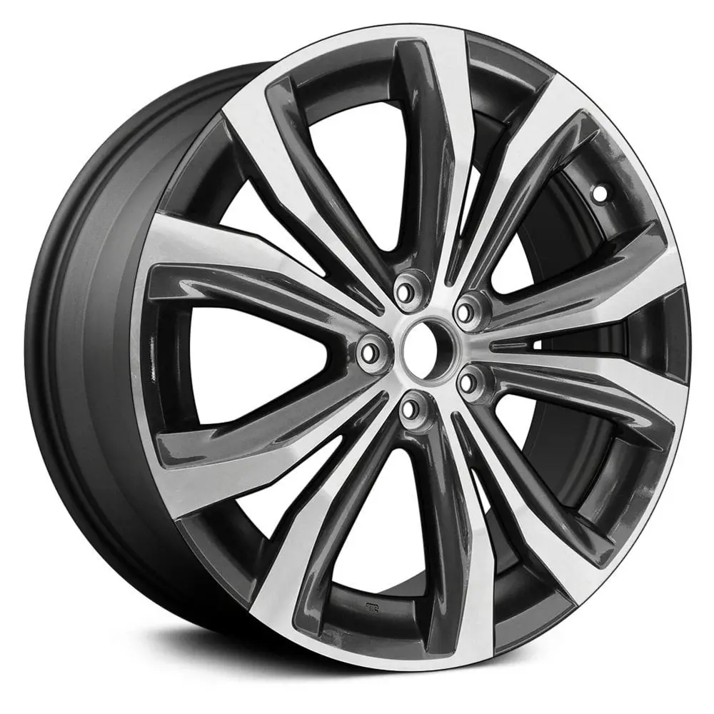20X8 Machined Dark Charcoal Alloy Replica Wheel For Lexus Rx 2016–2017 | Oe Style Rim | Fits 5X114.3 Bolt Pattern 1