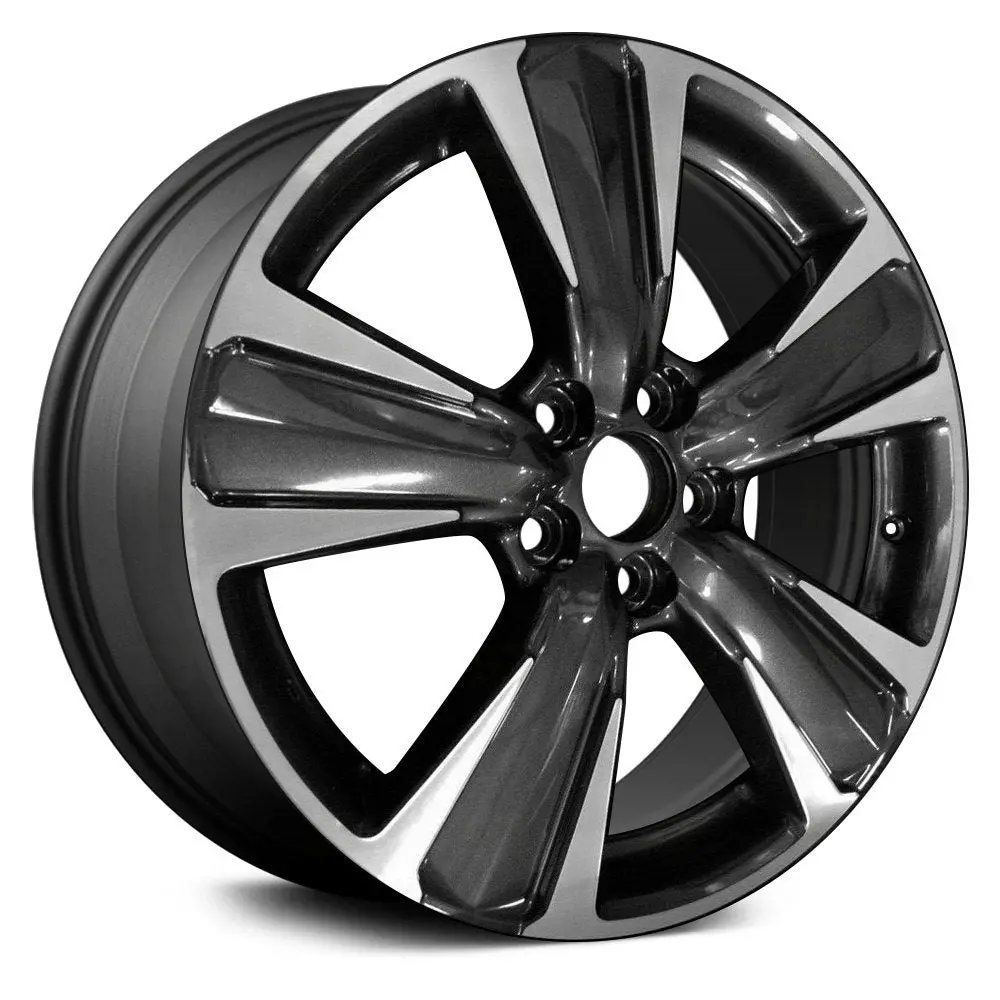 18X7 Machined Dark Charcoal Alloy Remanufactured Wheel For Lexus Ux 2019 | Oem Factory Rim | Fits 5X114.3 Bolt Pattern 1