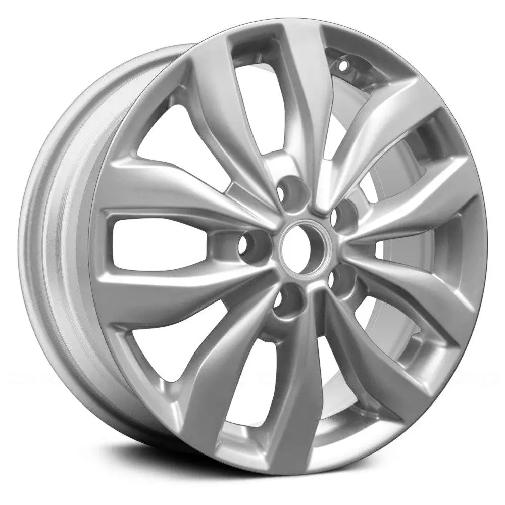 17 X 6.5 Alloy Remanufactured Wheel With 5 X 114.3 Bolt Pattern | Oem Factory Replacement Rim | Kia Optima 2014-2015 - Silver | Silver 1