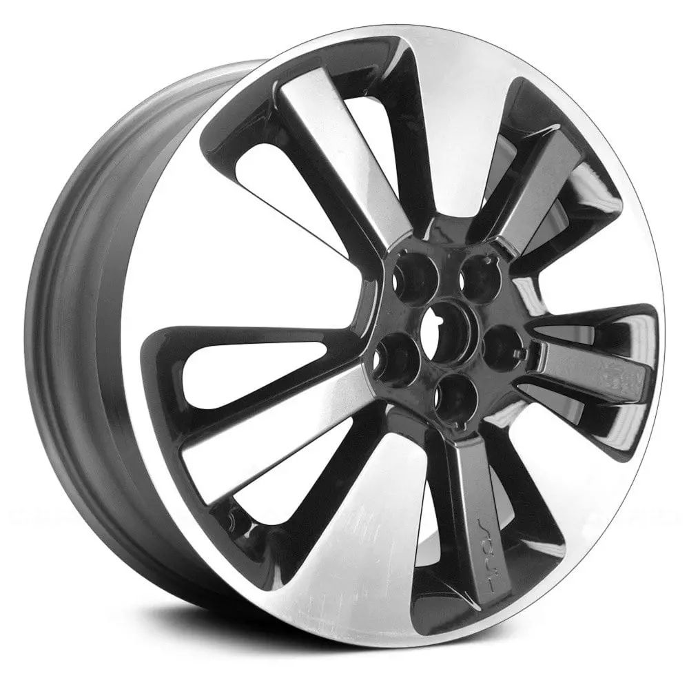 18 X 7.5 Alloy Remanufactured Wheel With 5 X 114.3 Bolt Pattern | Oem Factory Replacement Rim | Kia Soul 2014-2015 - Black With Machined Face | Black With Machined Face 1