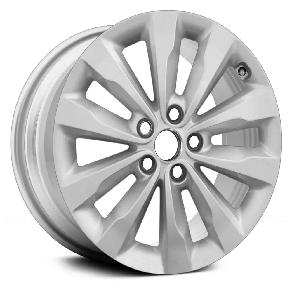 18 X 7 Alloy Remanufactured Wheel With 5 X 114.3 Bolt Pattern | Oem Factory Replacement Rim | Kia Sedona 2015 - Silver | Silver 1