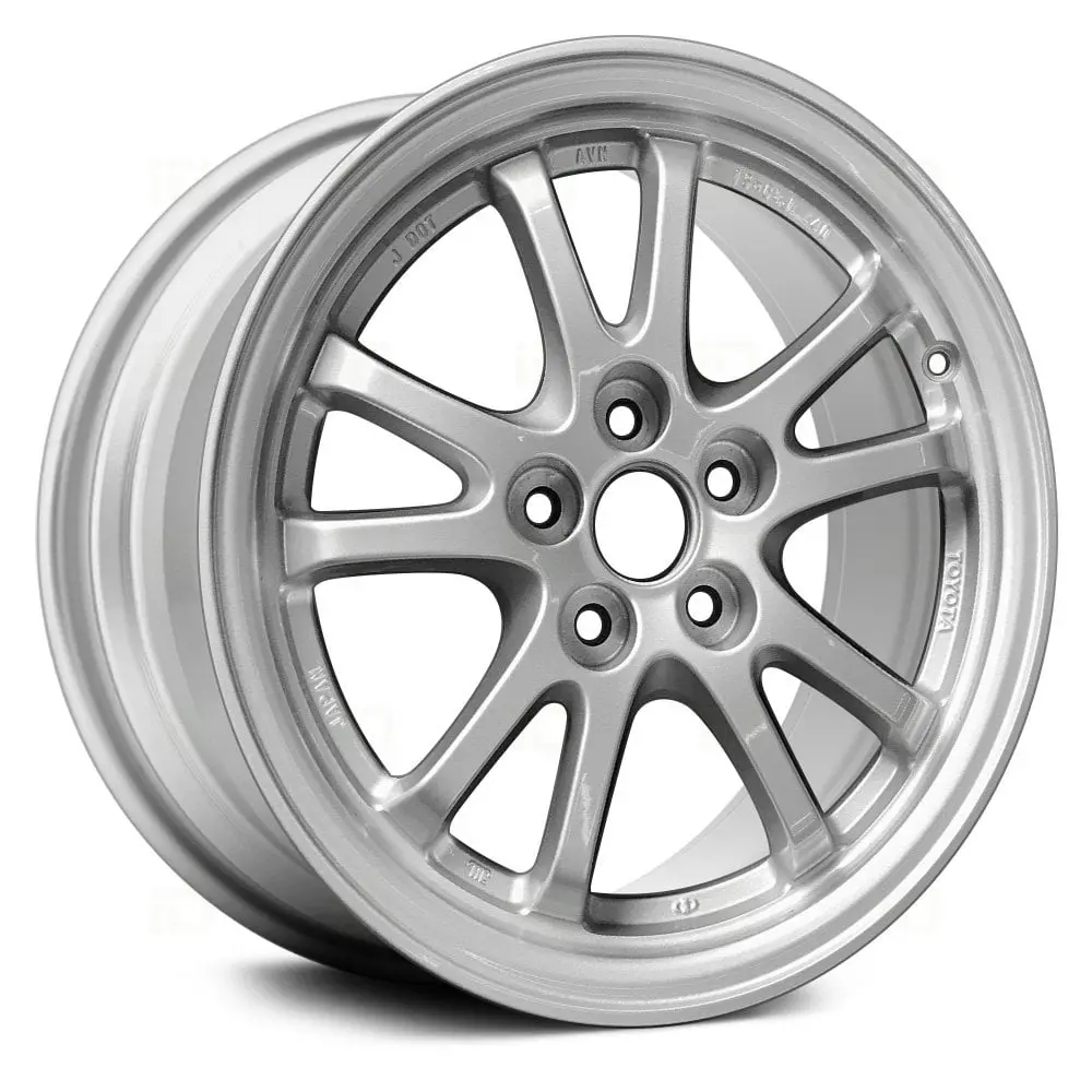 15 X 6.5 Alloy Remanufactured Wheel With 5 X 100 Bolt Pattern | Oem Factory Replacement Rim | Toyota Prius 2016 - Silver | Silver 1