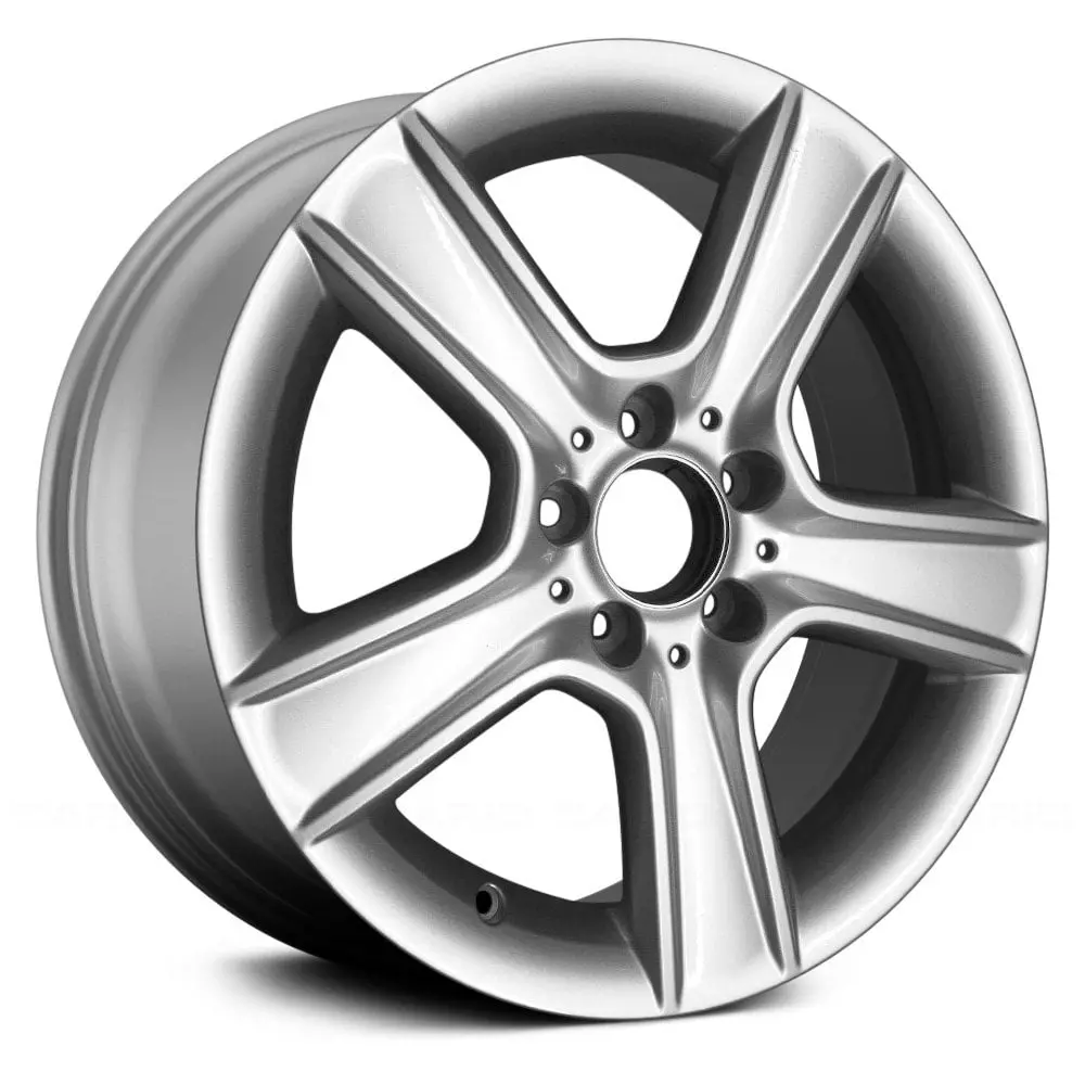 17X7.5 Silver Alloy Remanufactured Wheel For Mercedes C-Class 2010–2011 | Oem Replacement Rim | Fits 5X112 Bolt Pattern 1