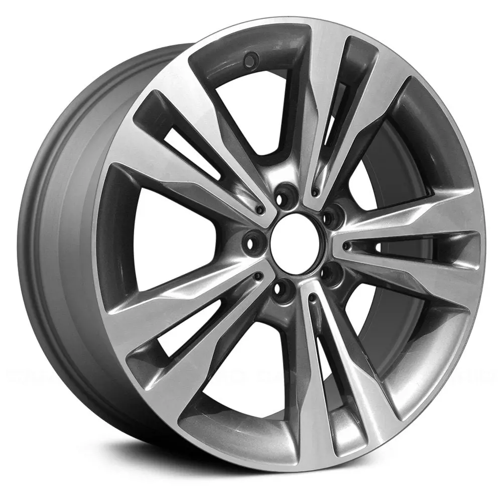 18X8.5 Charcoal Machined Alloy Wheel For Mercedes C-Class 2015–2016 | Oem Remanufactured Rim | Fits 5X112 Bolt Pattern 1