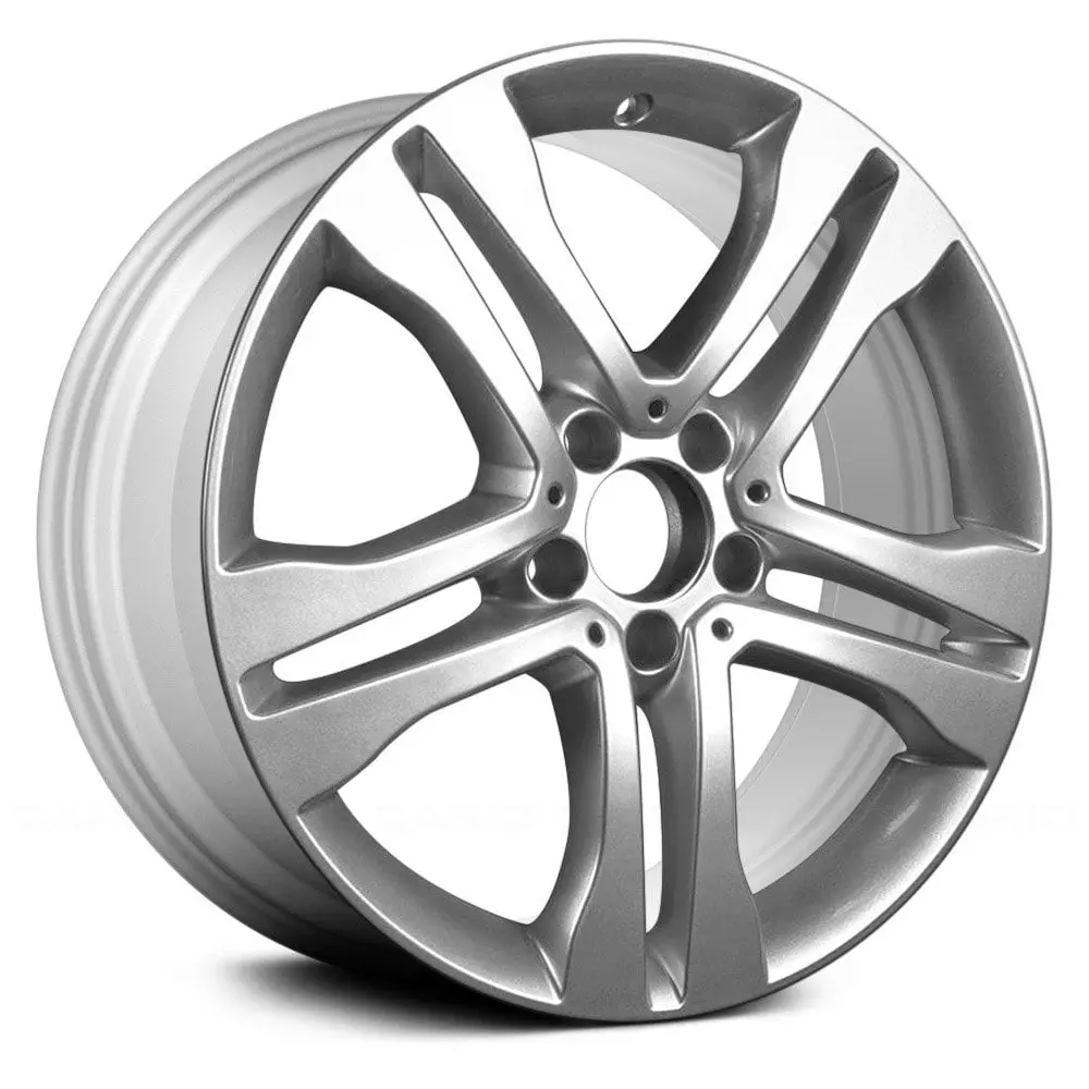 18X7 Silver Alloy Remanufactured Wheel For Mercedes Gla-Class 2015–2017 | Oem Replacement Rim | Fits 5X112 Bolt Pattern 1
