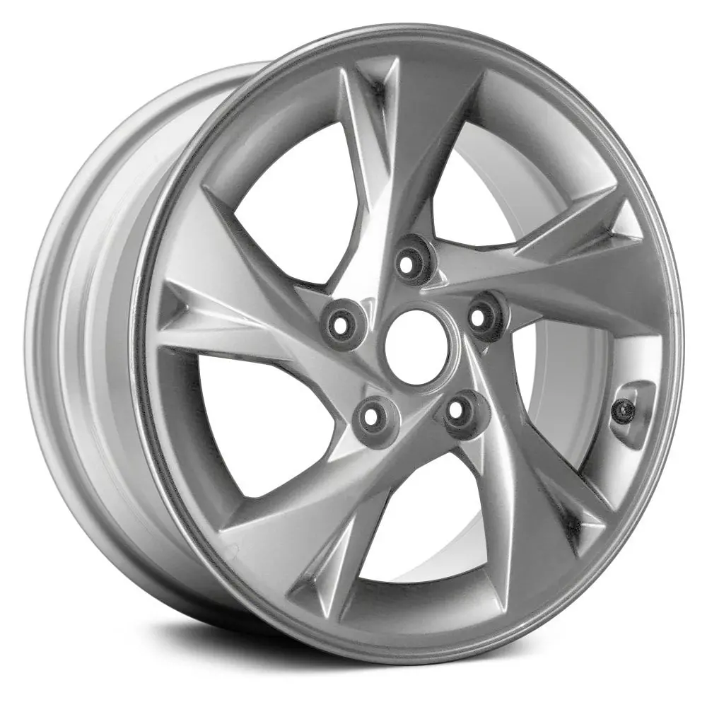 15 X 6 Alloy Remanufactured Wheel With 5 X 114.3 Bolt Pattern | Oem Factory Replacement Rim | Hyundai Elantra 2021-2022 - Medium Silver Metallic | Medium Silver Metallic 1