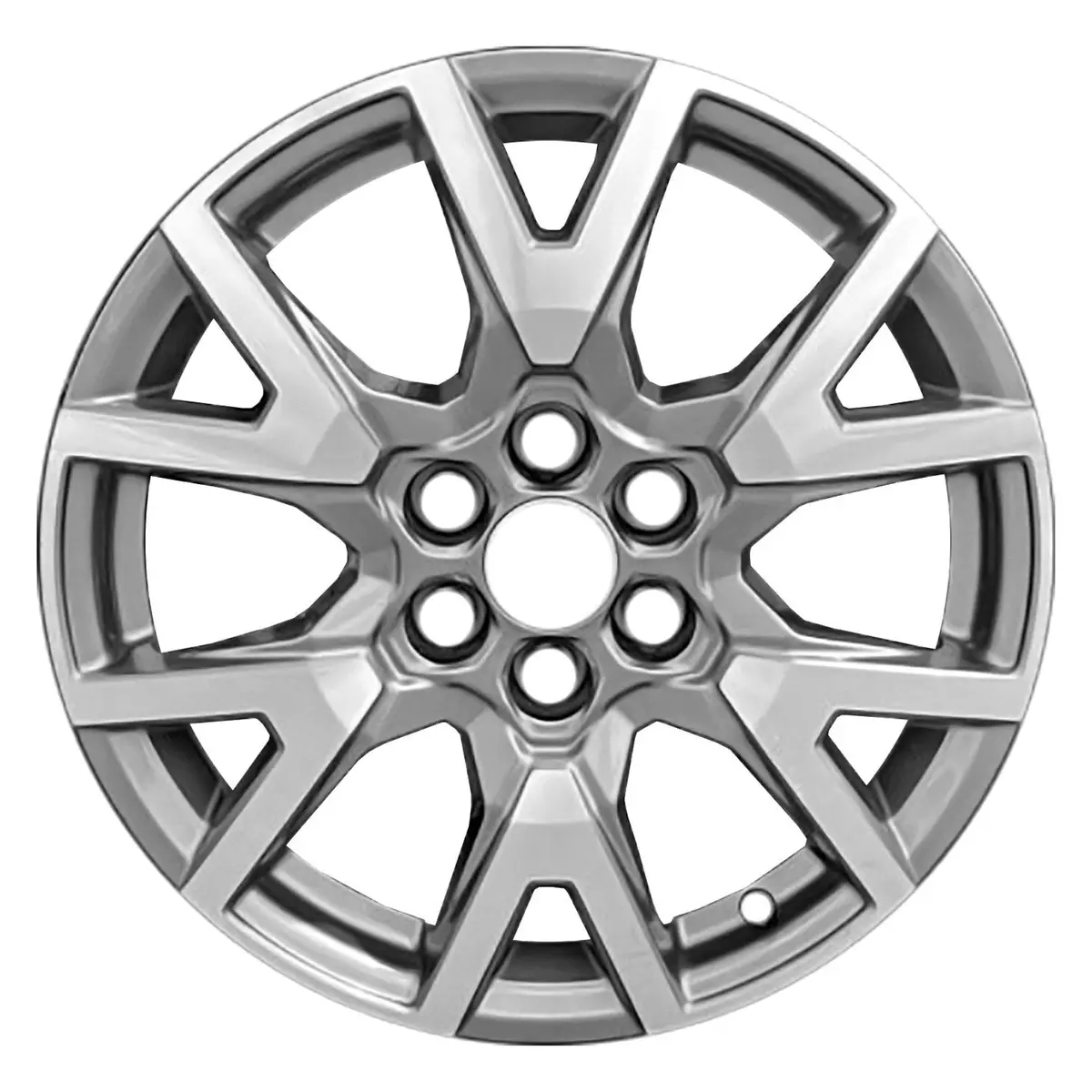 18 X 7.5 Alloy Remanufactured Wheel With 6 X 120 Bolt Pattern | Oem Factory Replacement Rim | Gmc Acadia 2020-2021 - Charcoal With Machined Face | Charcoal With Machined Face 1