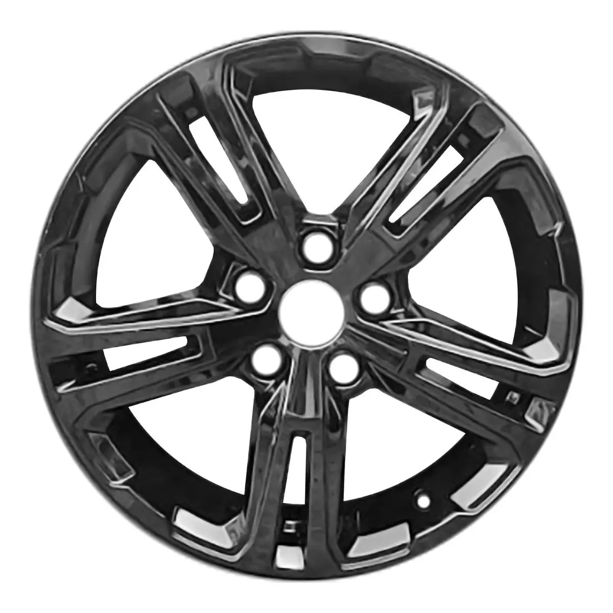17 X 7 Alloy Remanufactured Wheel With 5 X 115 Bolt Pattern | Oem Factory Replacement Rim | Gmc Terrain 2022 - Painted Gloss Black | Painted Gloss Black 1