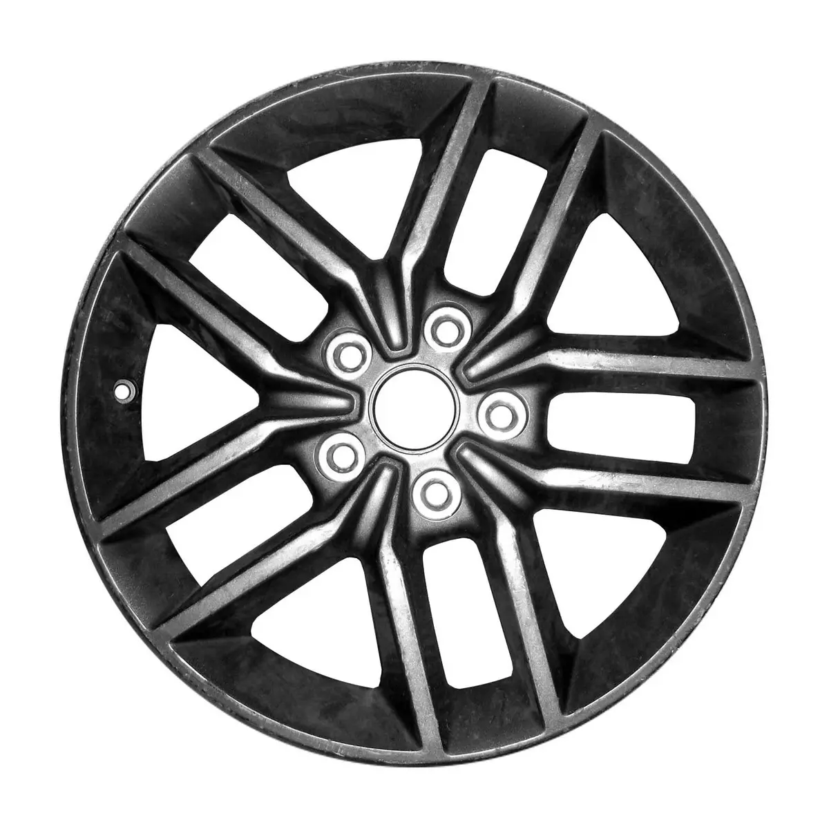 18 X 8 Alloy Replica Wheel With 5 X 127 Bolt Pattern | Oem Factory Replacement Rim | Jeep Grand Cherokee 2017-2018 - Polished Dark Charcoal Metallic | Polished Dark Charcoal Metallic 1