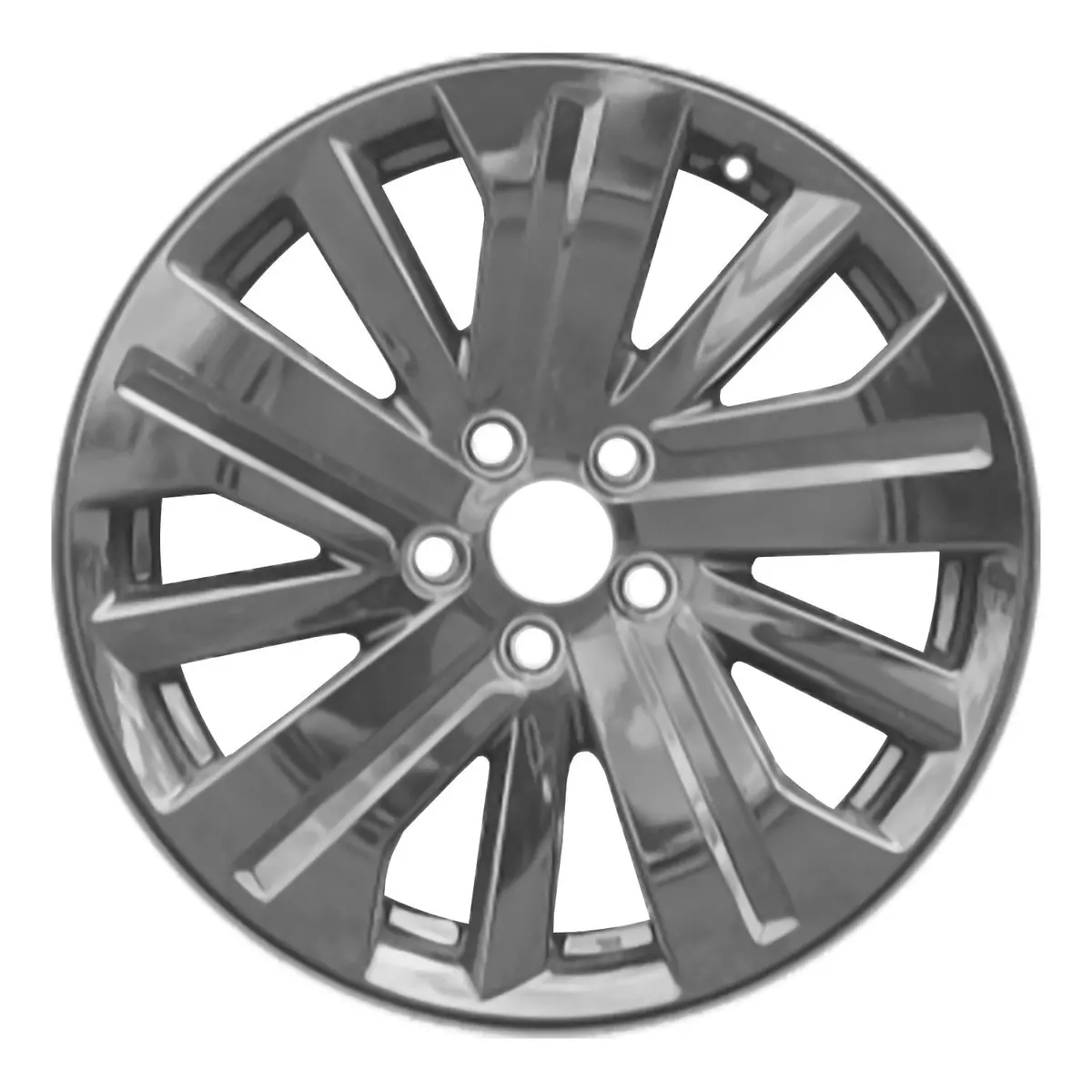 18X7 Gloss Black Alloy Remanufactured Wheel For Mitsubishi Outlander 2020 | Oem Replacement Rim | Fits 5X114.3 Bolt Pattern 1