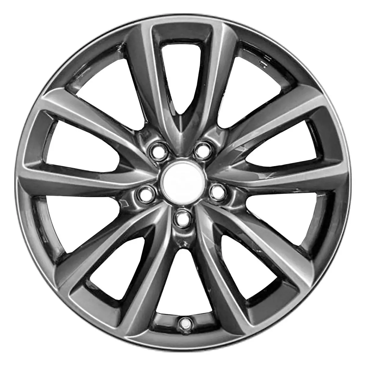 18X7 Charcoal Silver Alloy Replica Wheel For Mazda 3 2019–2023 | Oe Style Replacement Rim | Fits 5X114.3 Bolt Pattern 1