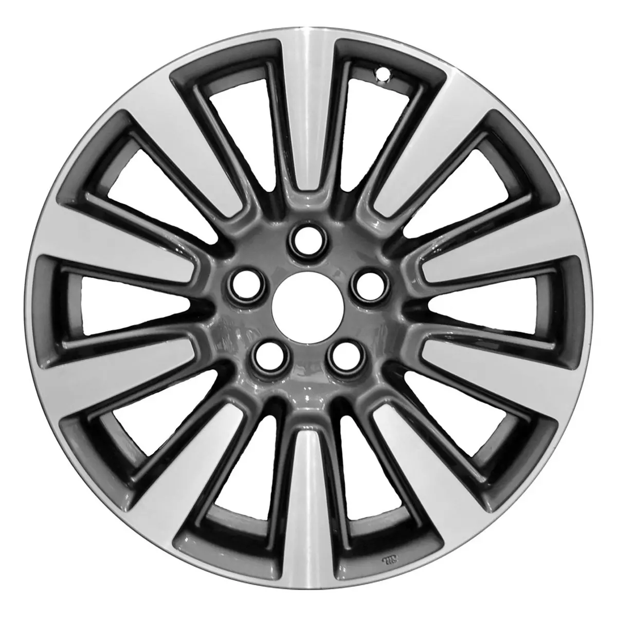18 X 7 Alloy Remanufactured Wheel With 5 X 114.3 Bolt Pattern | Oem Factory Replacement Rim | Toyota Sienna 2010-2019 - Machined And Dark Charcoal | Machined And Dark Charcoal 1