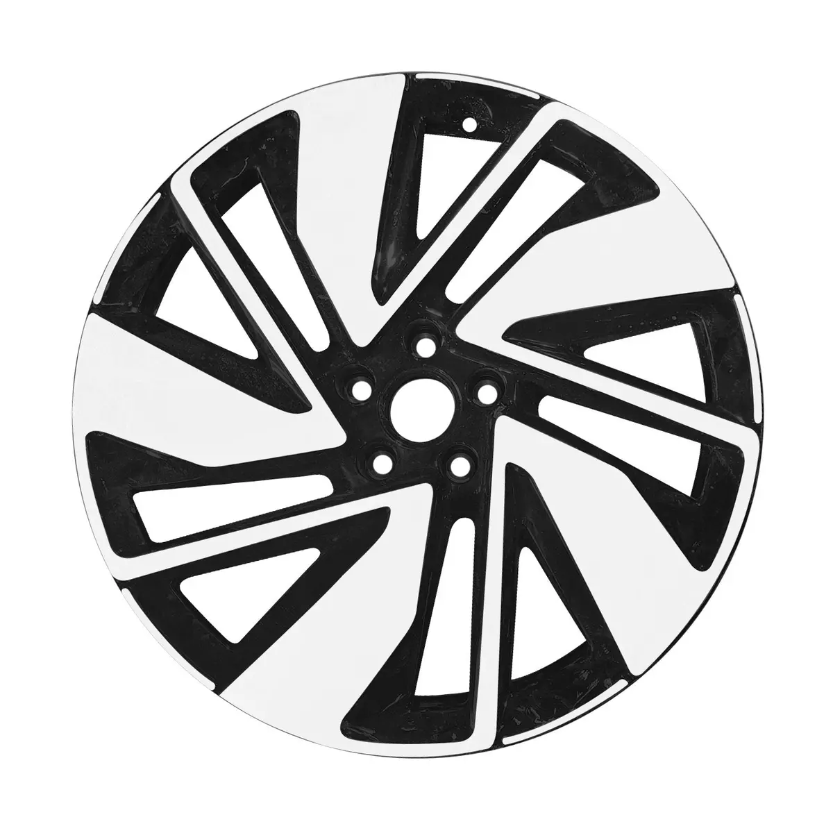 20 X 8 Alloy Remanufactured Wheel With 5 X 112 Bolt Pattern | Oem Factory Replacement Rim | Volkswagen Atlas 2024 - Machined Gloss Black | Machined Gloss Black 1