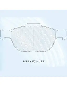 Cl Brakes Plaquettes De Frein Cl Brakes Rc8  Avant Ford Fiesta St 150 1