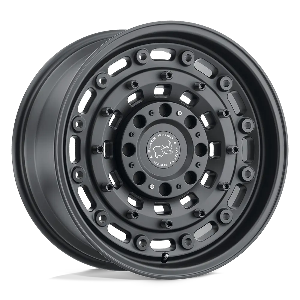 18X8 Textured Matte Black 38Mm Black Rhino Wheel 1